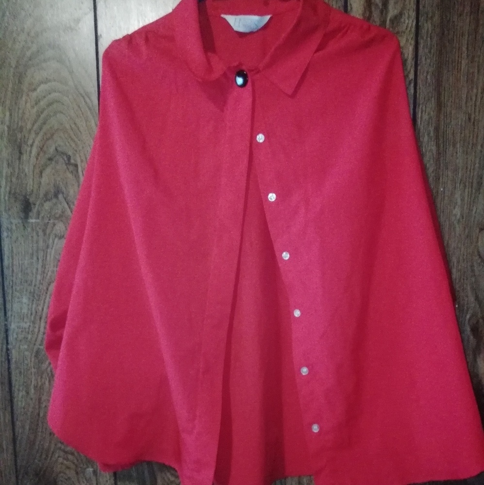 VINTAGE red button up